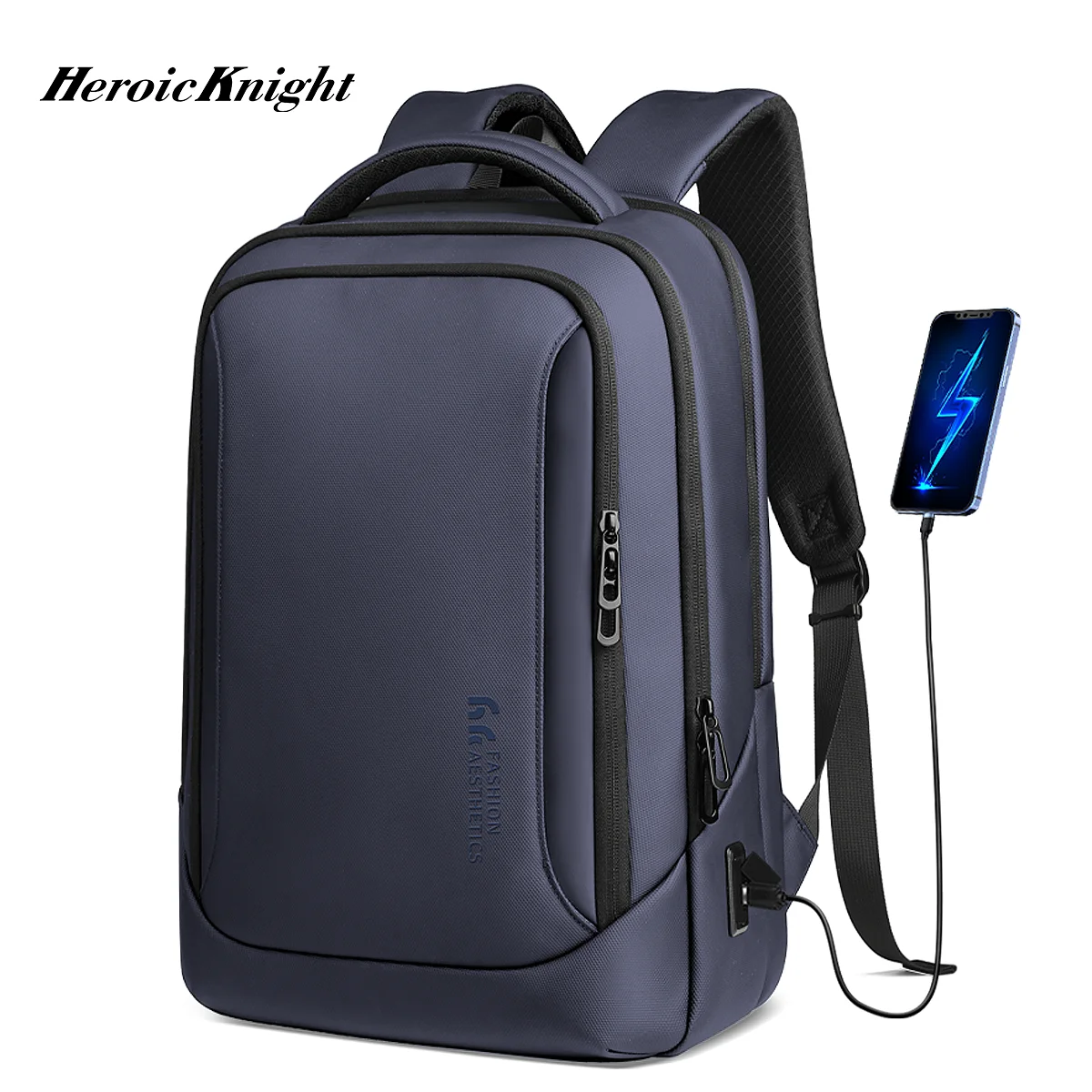 Heroic Knight Men Backpack Business Waterproof Laptop Bags Multifunctional 15.6