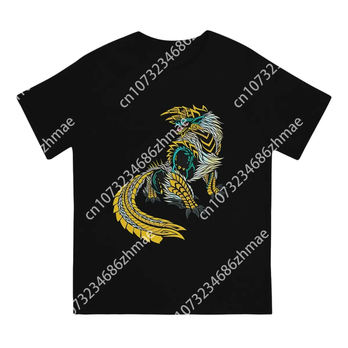 Monsters H-Hunter MHW Man TShirt Zinogre Distinctive T Shirt Original Streetwear Hipster