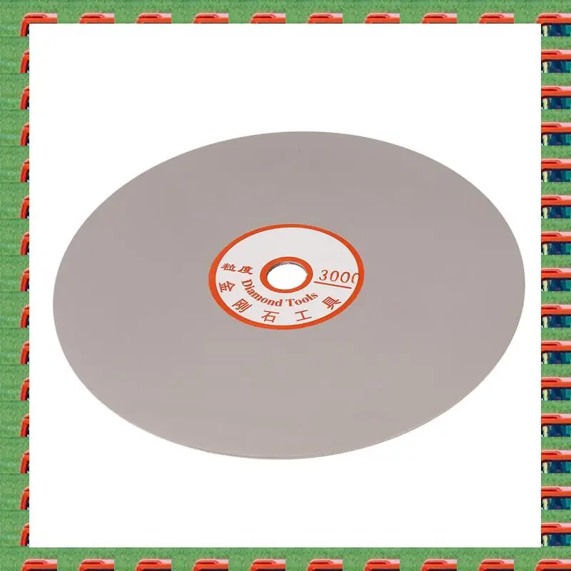 

ABMO 2 шт. 6-дюймовая зернистость 3000 с алмазным покрытием, плоский круг для полировки ювелирных изделий, шлифовальный диск