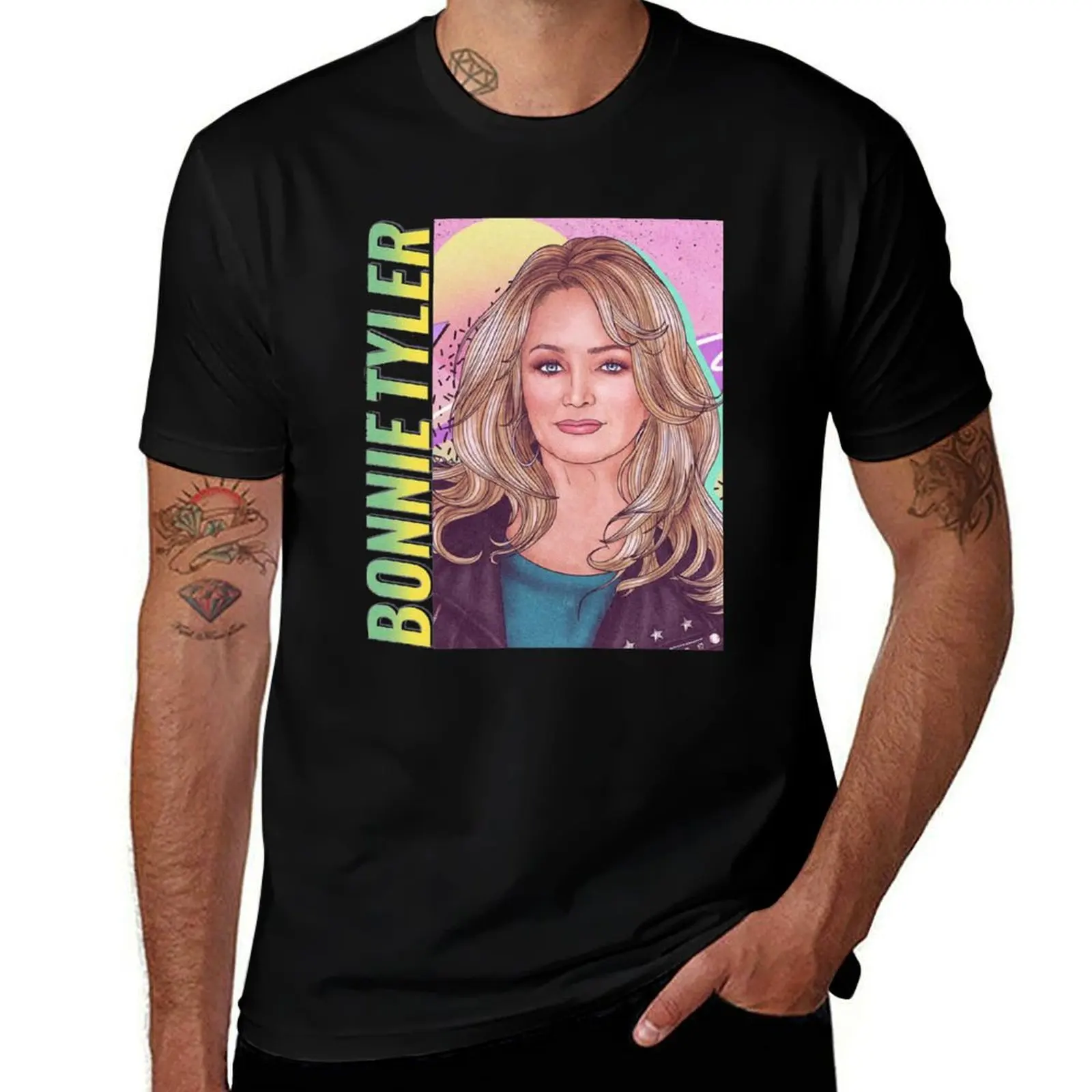

Bonnie Tyler T-Shirt t shirt men 100% cotton luxury brand cotton t shirts high quality t shirts for man graphic vintage T-shirt