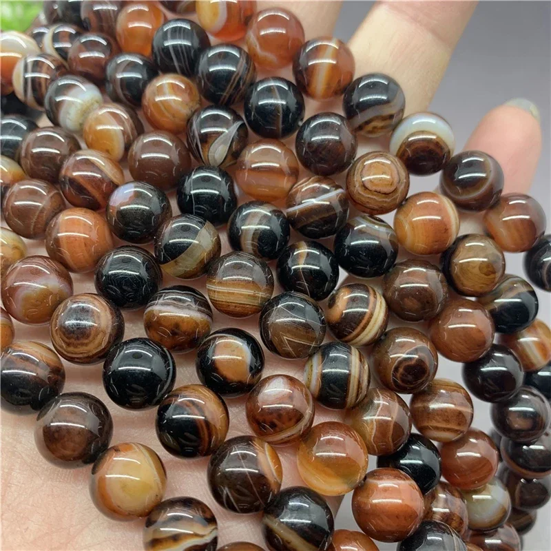 Wholesale Spacer Beads for Bracelet Making Nature Agate beads Round Bead Jewelry Handmade 6/8/10mm