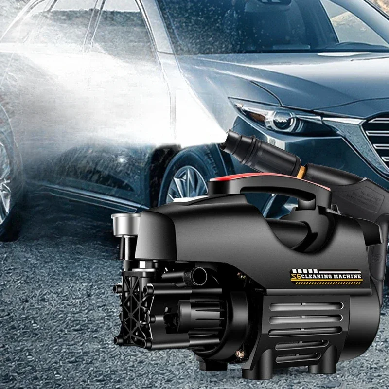 High Pressure Car Wash Water Pump 220V Electric House Portable Brush The Car Water Grab High Power 2200w Strong Cleaning Machine