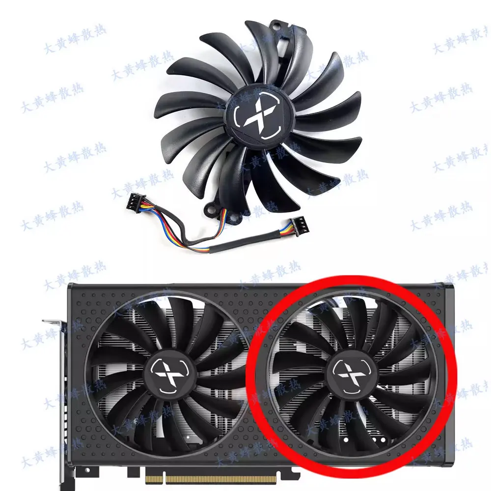 Kipas Pendingin Baru untuk Kartu Video XFX RX6500XT Speedster QICK
