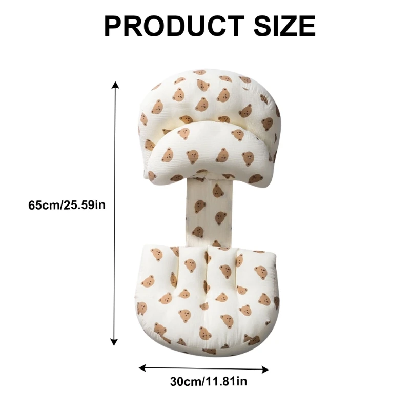 Maternity Lumbar Support Pillow Soft Cotton Pregnancy Cushions Expectant mother Comfort Pillow for Sleeping Relaxation