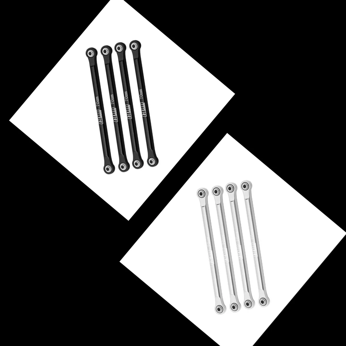 GPM LOSI 1/18 Mini LMT Megalodon 2S LOS214045 aleación 7075 juego de barra inferior de 4 eslabones