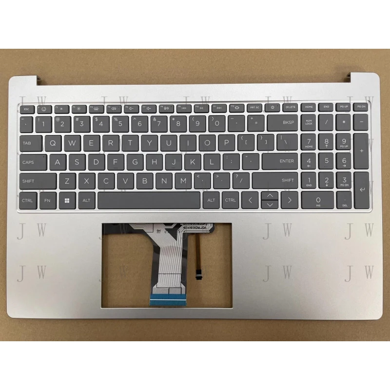 DDW  N36752-001 For HP 15-FC 15-FD Top Case Palmrest Upper Cover Keyboard Backlit