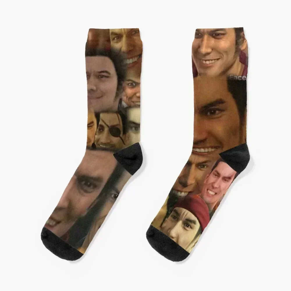 

Happy Kazuma Kiryu :) Socks new year loose funny sock christmass gift Socks Male Women's