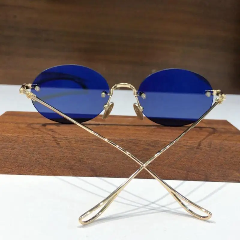 Popular Fashion Oval Cat Eye Personalized Sunglasses For Women And Men Classic Outdoor Beach Party Aesthetics Sunscreen Glasses