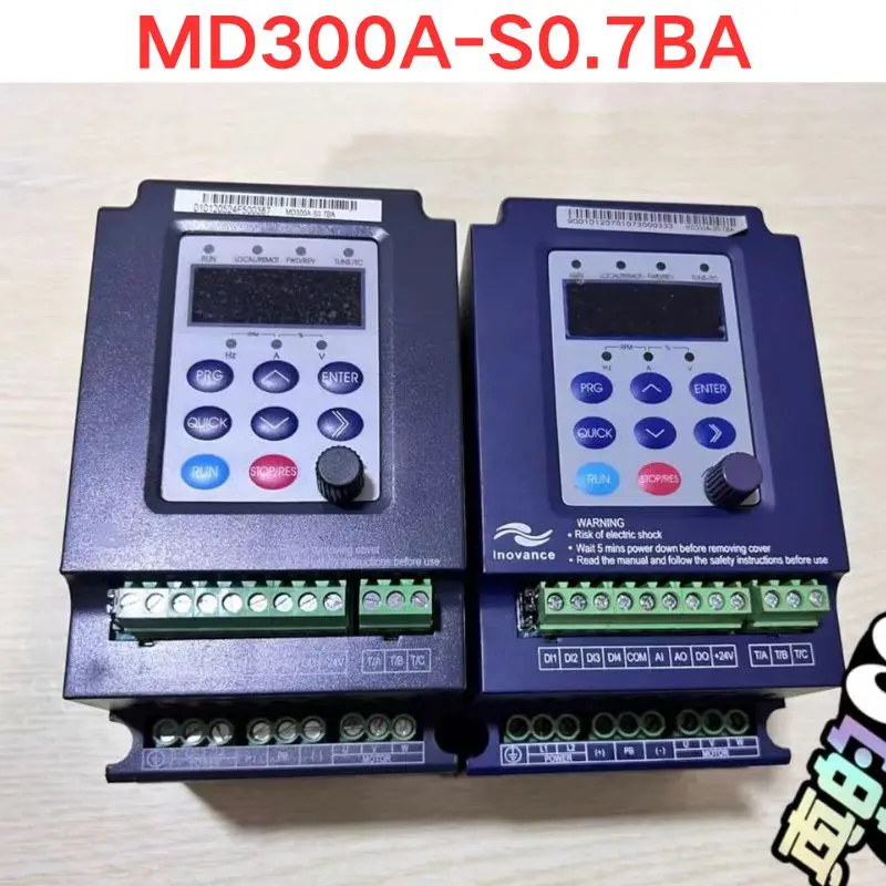 Used Inovance MD300A-S0.7BA Frequency converters 0.7KW Functional test OK