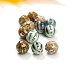 5pcs 16mm Watermelon Ceramic Beads Jewelry Making Materials For Bracelet And Necklace Amazon Charms Kit Decoration TCZ107