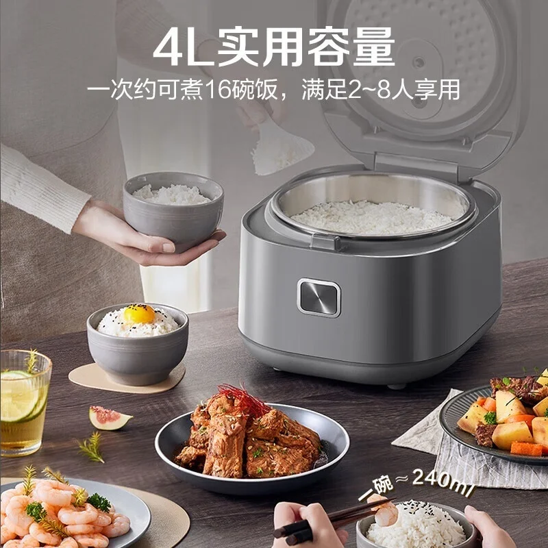 SUPOR 0 Coating Electric Rice Cooker 316L Stainless Steel Uncoated Inner Pot for Use Braised Grain 24-hour Smart Appointment