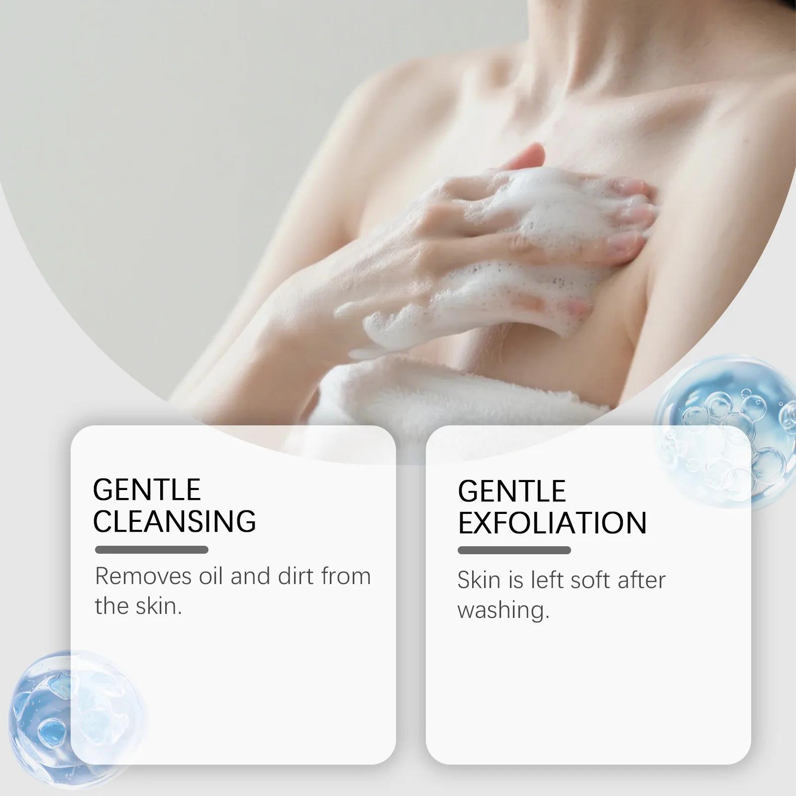 OCEAURA Lemon Exfoliating Soap Clean Pores Remove Dirt Firm Skin Improve Roughness Deep Hydrate Oil Control Body Nourishing Soap