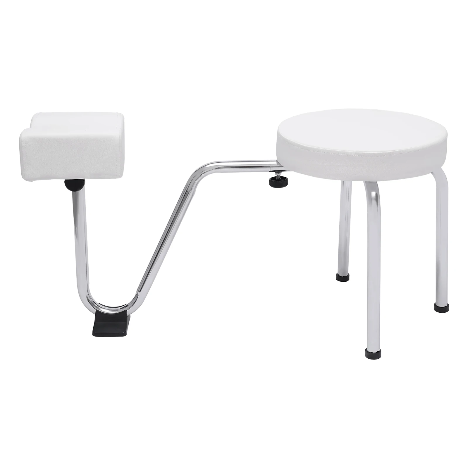 

2 in 1 Pedicure Foot Rest Stool Chair Adjustable Height PVC Pad Pedicure Foot Rest Stand Foot Care Stool for Nail Spa Beauty