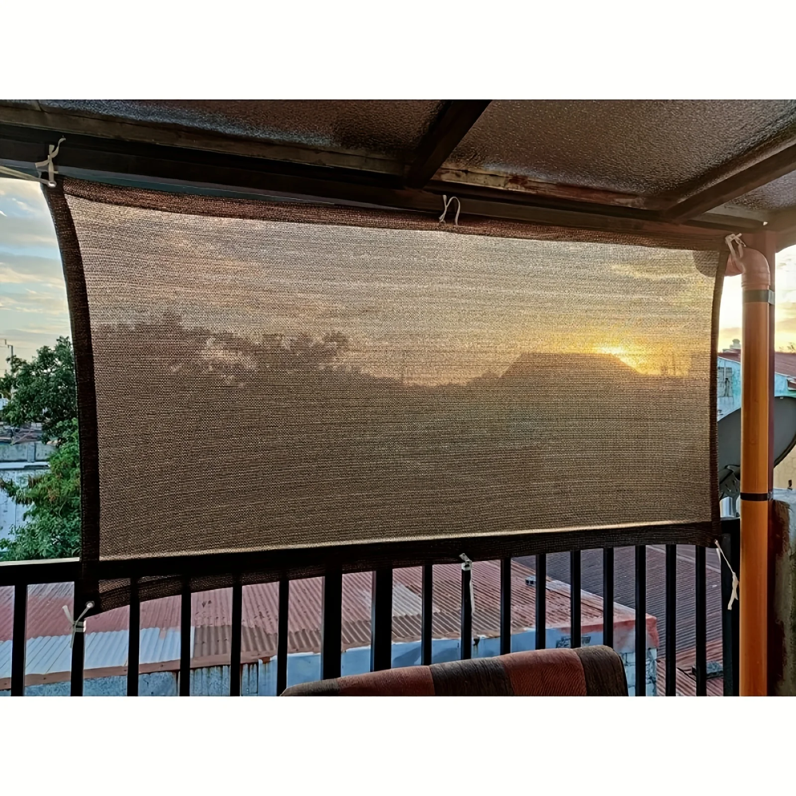 Red parasol Anti-UV para exter - Sun Sail Shade reseña y precio