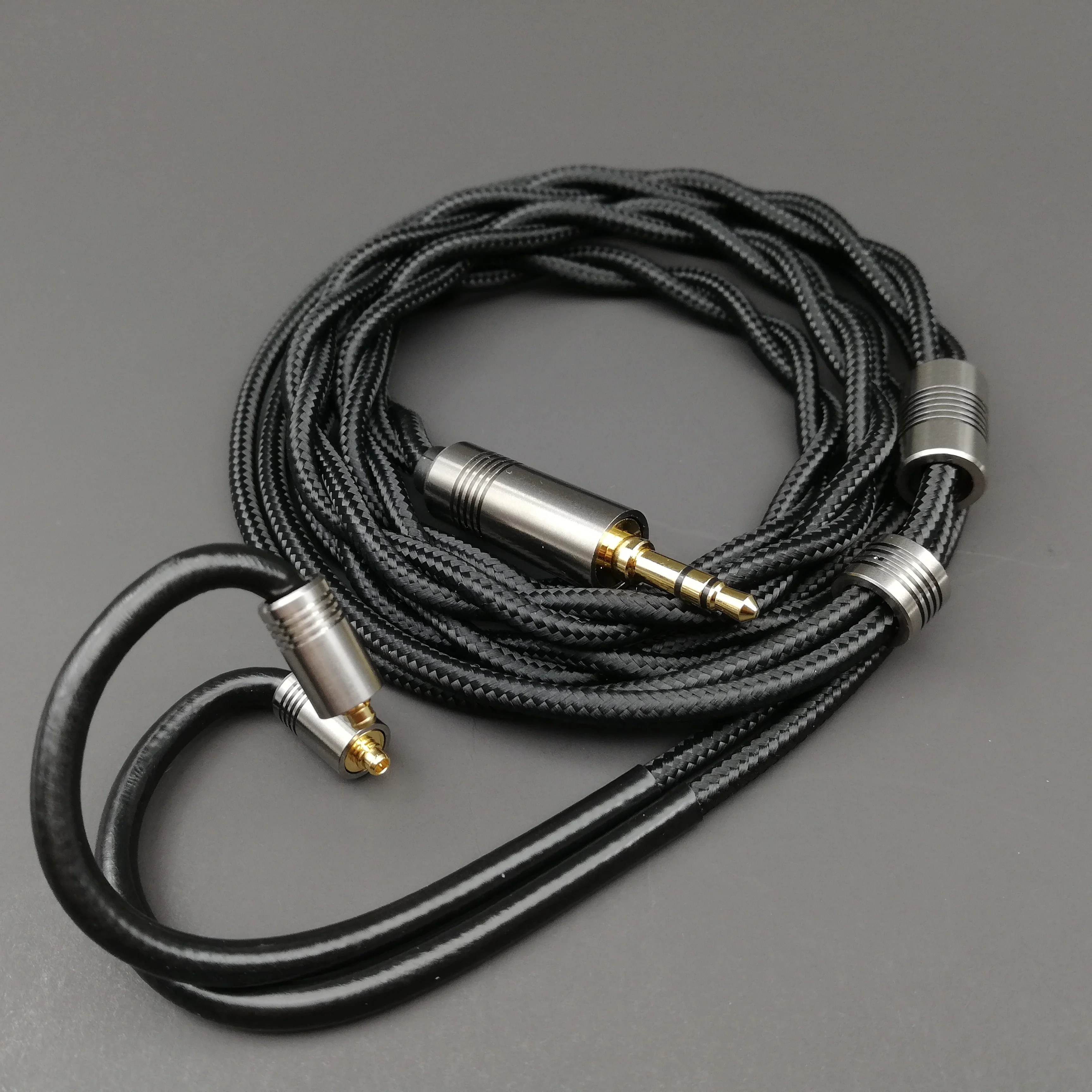 

HIFI OCC 7N single crystal copper plated silver coaxial shielded wire 4.4 balanced 3.5 0.78 MMCX headphone upgrade cable UPOCC