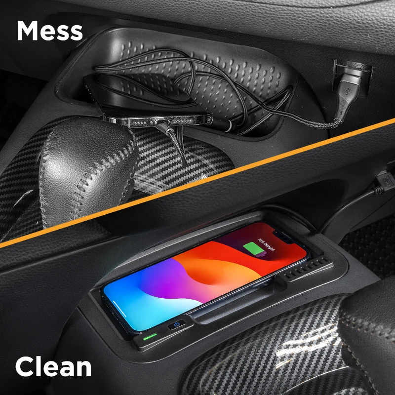 Car wireless charger 15w center console phone charger fast charing plate charging holder for Toyota Corolla Levin 2019-2024