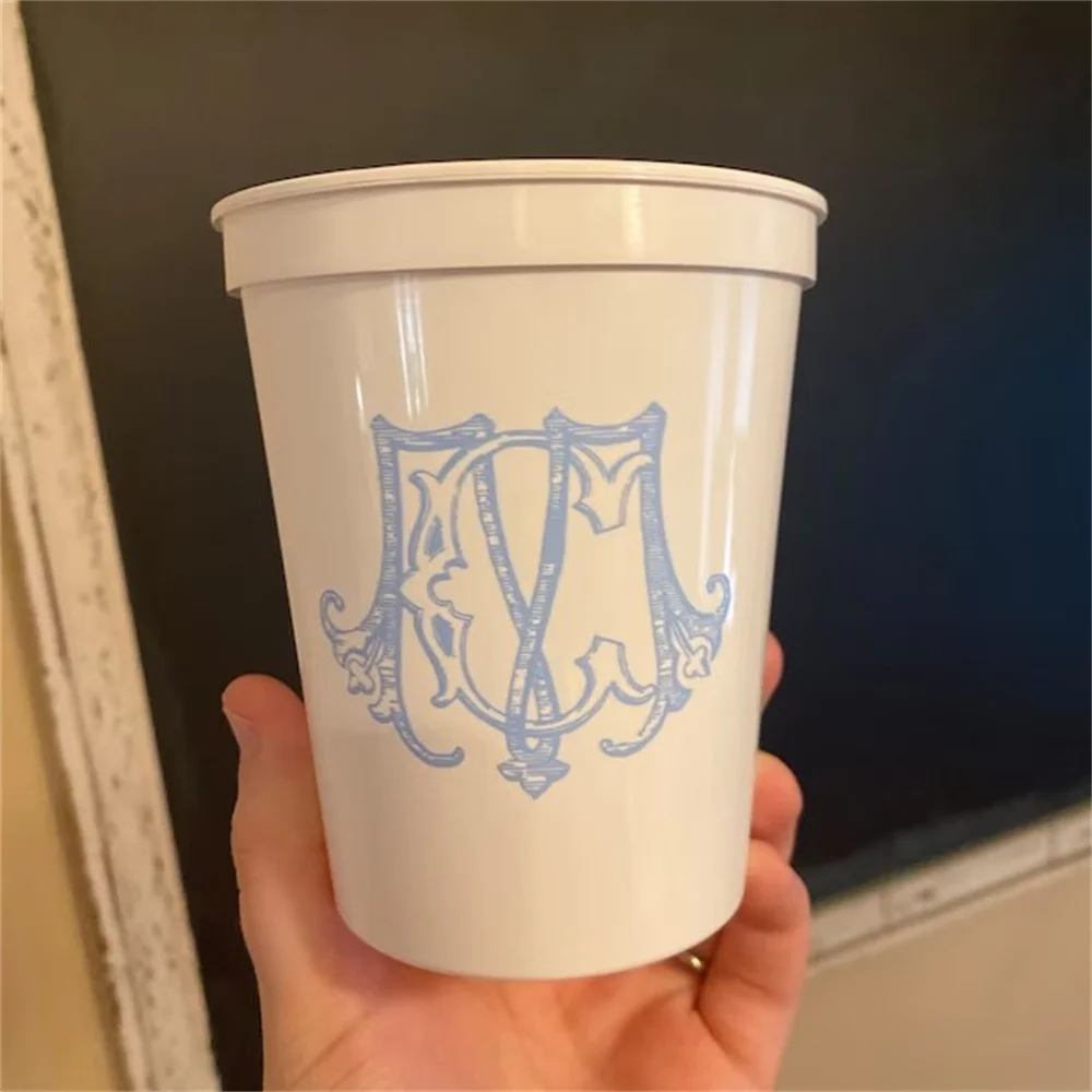 

Personalized plastic cups, custom cups, personalized party cups, personalized stadium cups, custom artwork, reception cups, birt