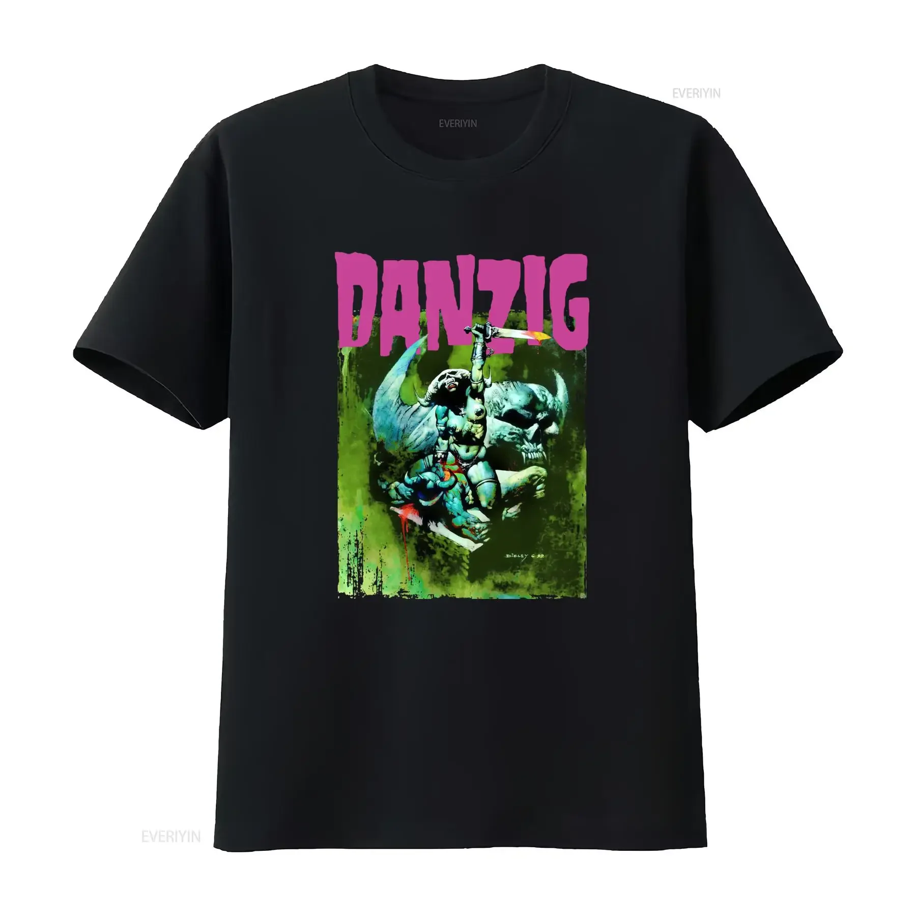 Danzig III How The Gods Kill Rare Tour 1992 Vintage T Shirt Gothic Rock Art Print vintage Washed Unisex Slightly graphic Casual