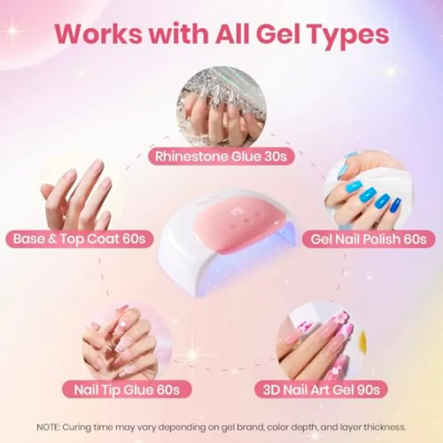 Eetles Le Ligt Wit 3 Tier 30/60/90S Countdown Display for Gel Polish Sart Sensor Larger Space Dryer Flash Cure Iy Tools Gift