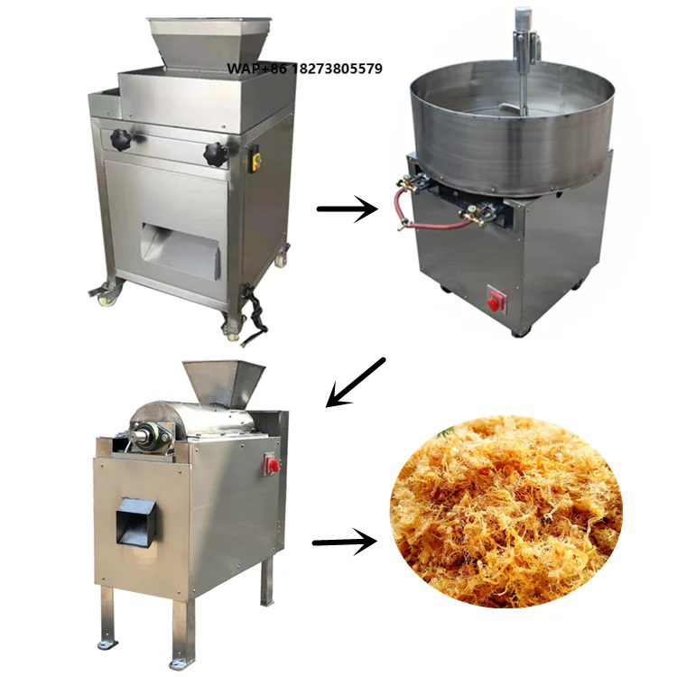 Hot Selling Fish Pork Meat Floss Dried Maker Making Machine Chicken Meat Shredding Machine
