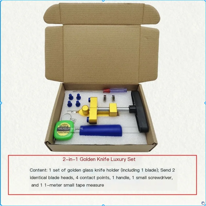 2 in 1 Tile & Glass Cutter, Integrated Opening Tool, Labor - Saving Big Handle, 3 - 15mm Cutting Range