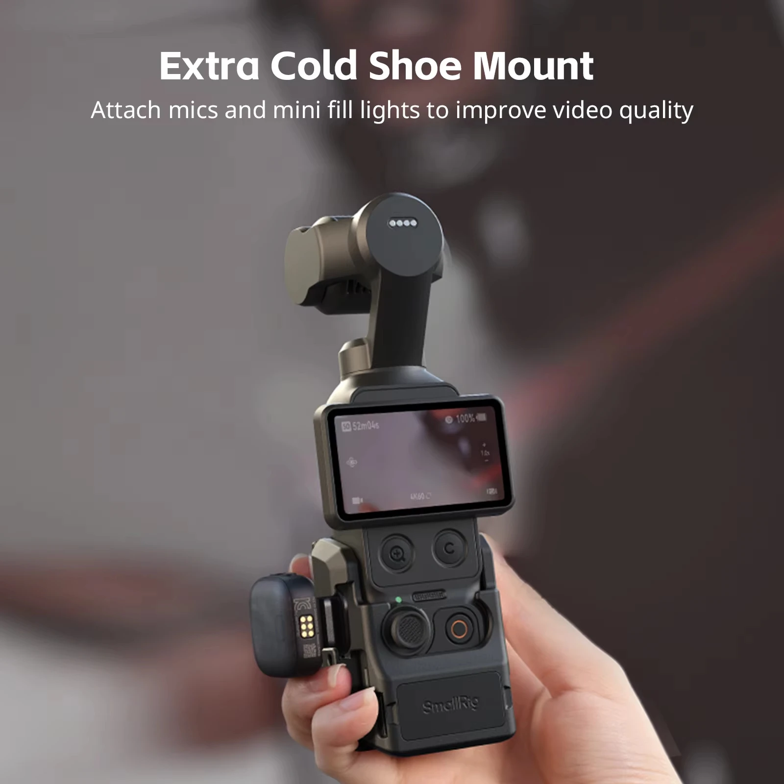 SmallRig 6002 Metall-Kamerakäfig für DJI Osmo Pocket 3 / Pocket 4P / Pocket 4, Schutzrahmen mit Handschlaufe – Detail 5