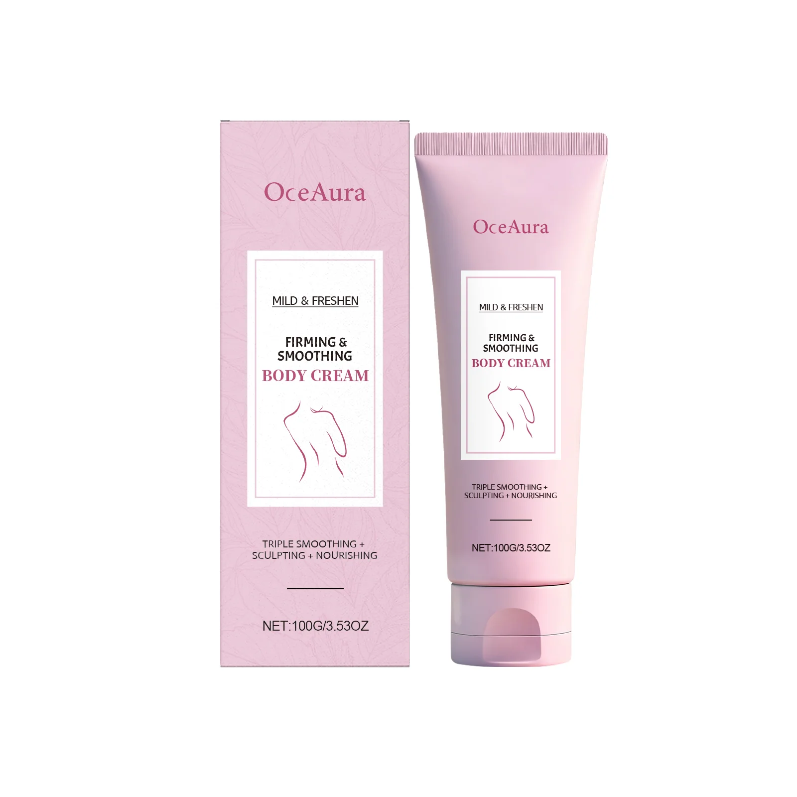 

OceAura Мягкий освежающий крем для тела для укрепления и разглаживания кожи - Питательный увлажняющий крем тройного действия 100 г