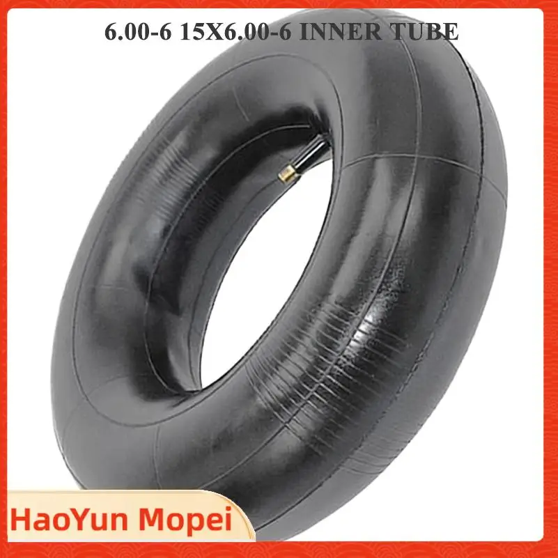 Model 15X6.00-6 Tire 6.00-6 Thick Inner Tube Tire Straight Mouth Inner Tube Suitable for Go Kart Beach Bike Inner Tube