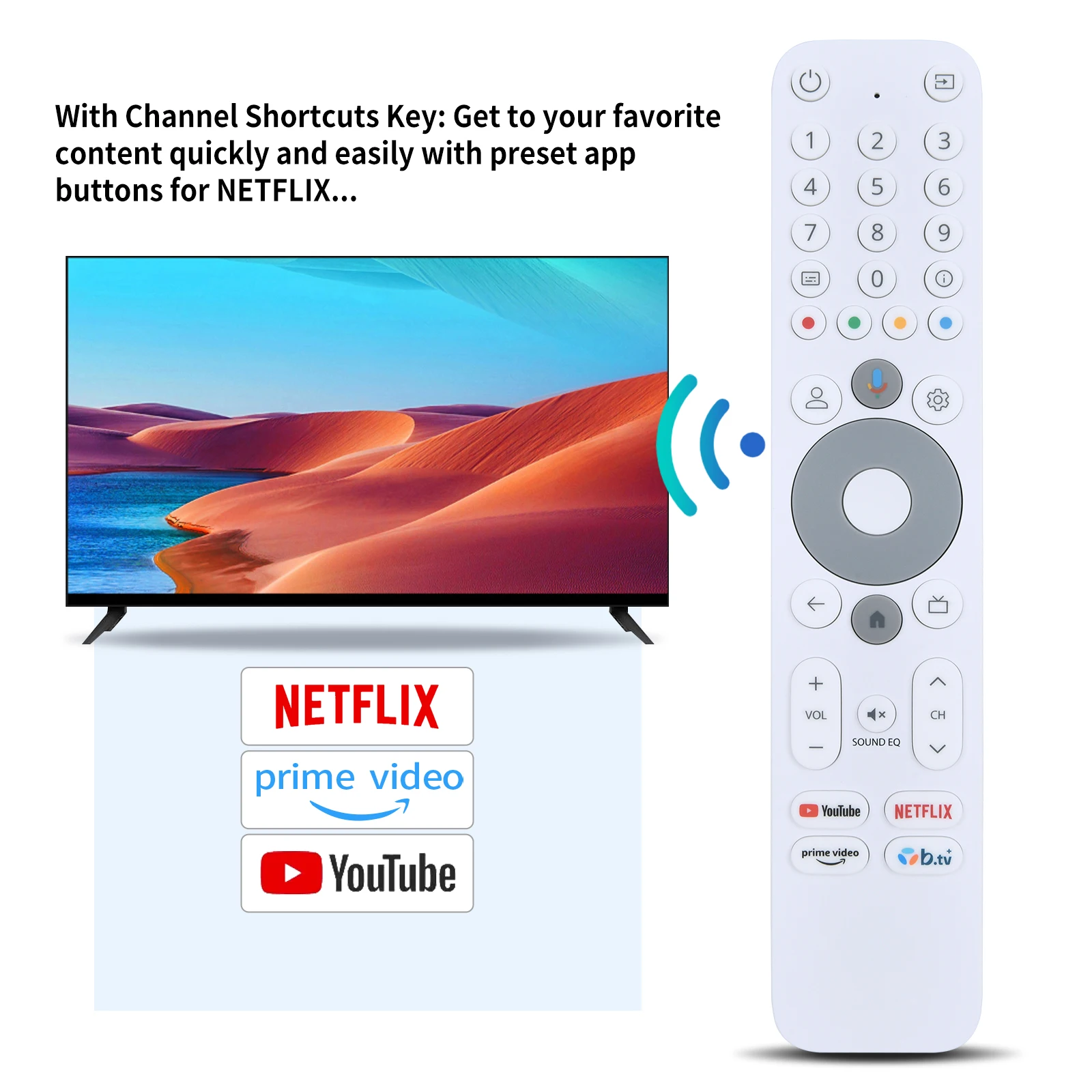 جهاز تحكم عن بعد بديل جديد لجهاز BBOX MAG Smart TV B.TV+