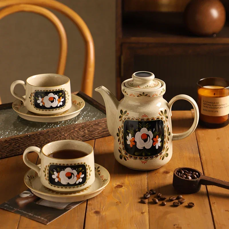 3PCS Tea kettle water cup set Coffee cup delicate birthday gift housewarming gift box