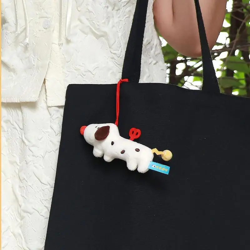 Ornements d'arbre de Noël pour chien, pendentif animal, porte-clés en peluche mignon, jouets en peluche colorés, chiot