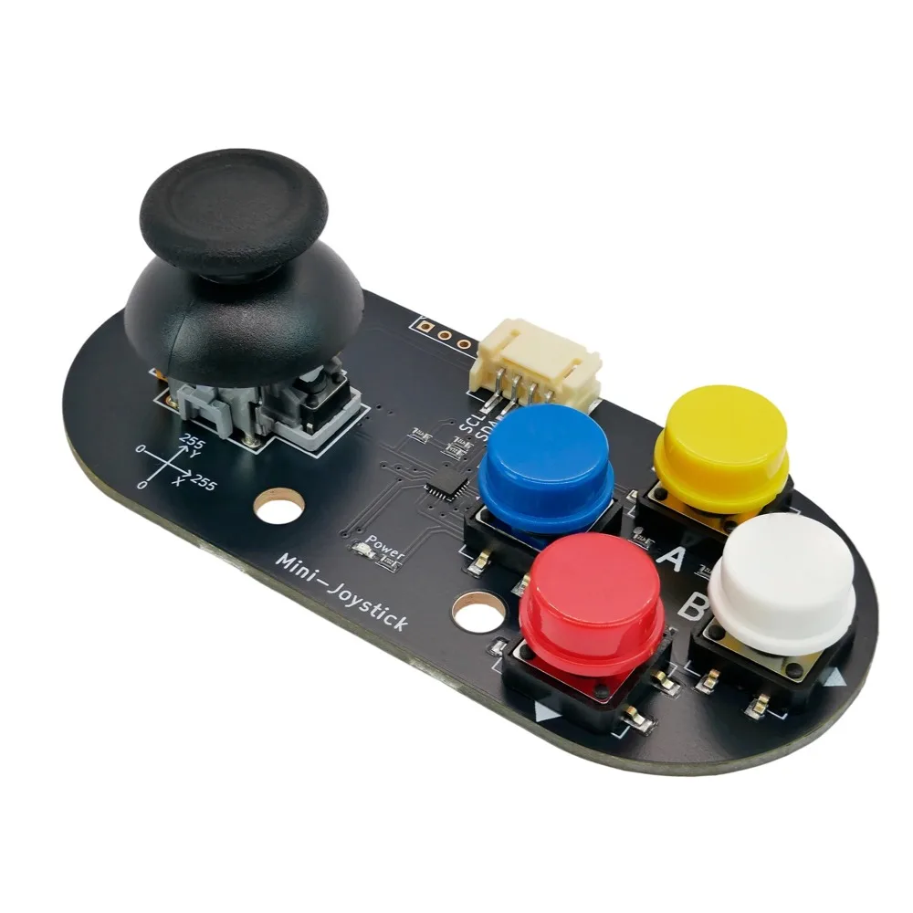 Moduł Mini-Joystick z interfejsem I2C, 5 przycisków + analogowy joystick z osią X/Y dla Arduino ESP32 micro:bit — zdjęcie produktu 6