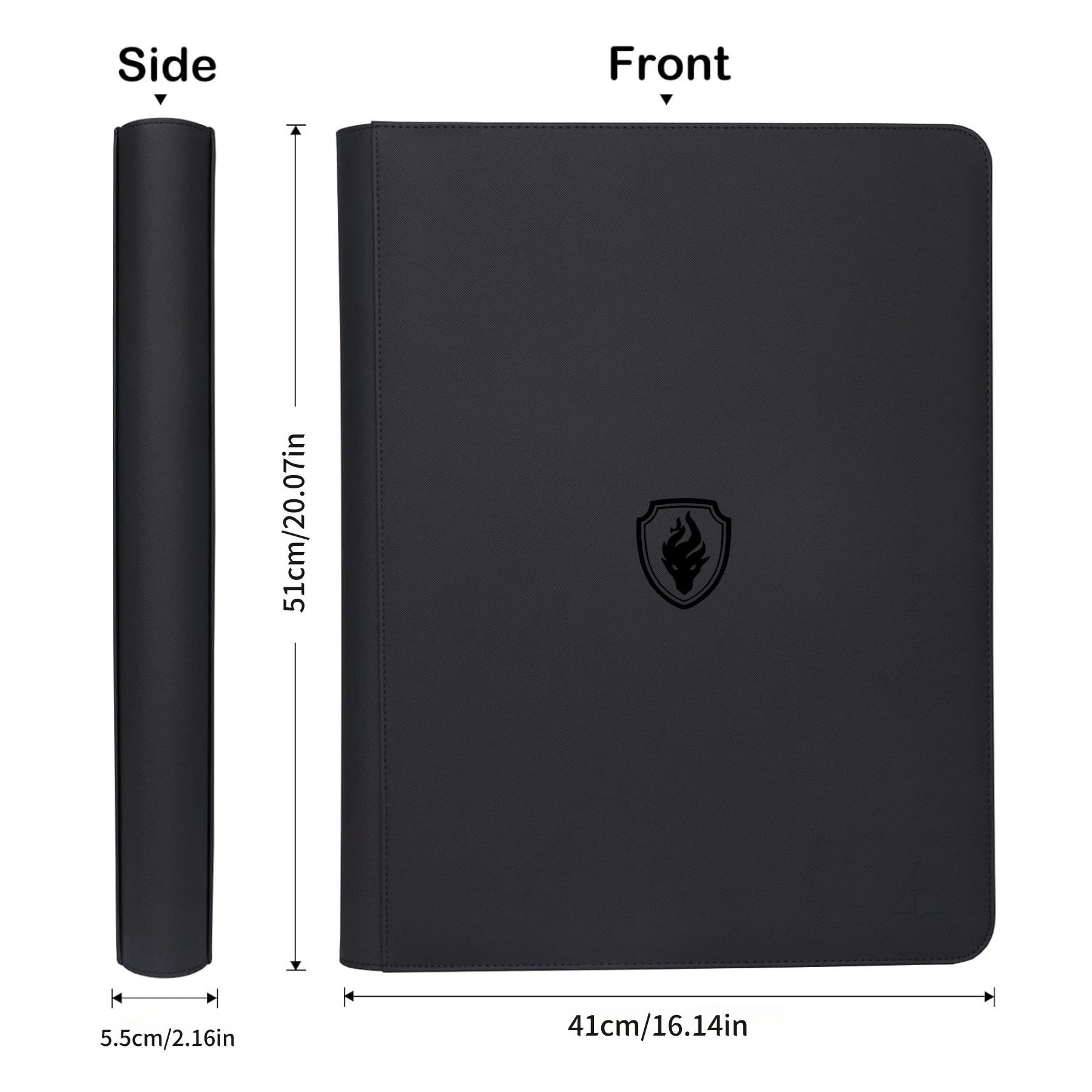 16 Pocket Toploader Binder, Holds 640 Top Loaders - Premium Top Loader Binder, Sleeves for 3' X 4' Rigid Card