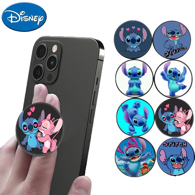 Disney Lilo & Stitch Mobile phone Holder Accessories Cartoon Stitch Folding Phone Stand Desktop Grip Cellphone Bracket Gifts