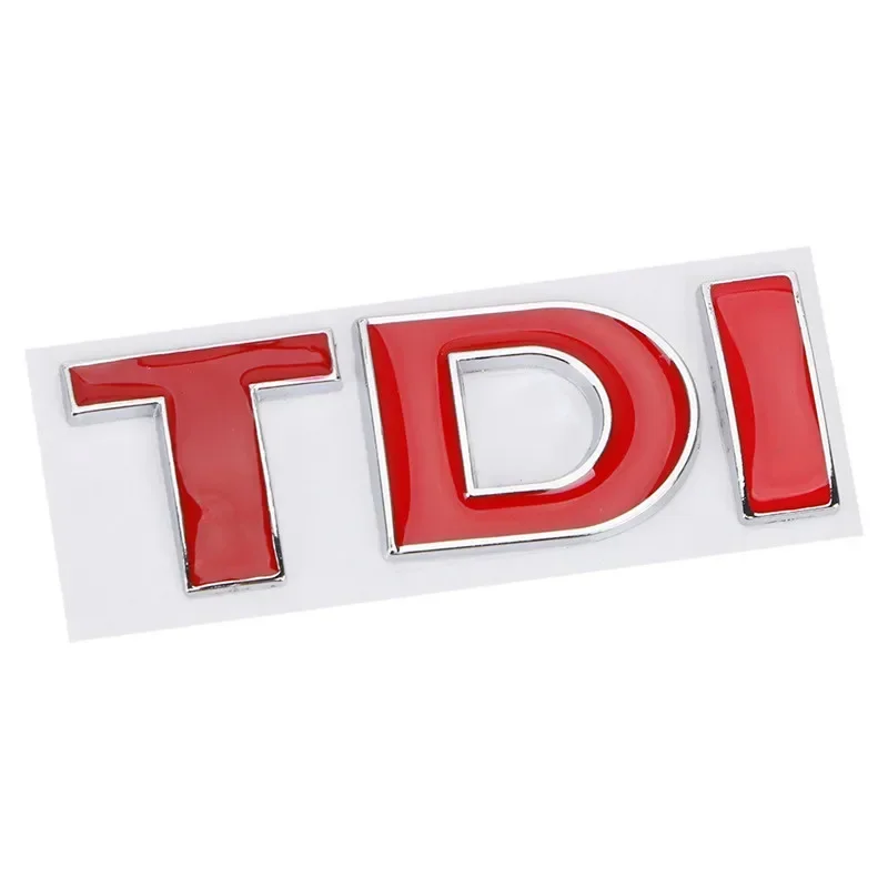 3D Metall TDI Logo Auto Kühlergrill Emblem Aufkleber Fender Seite Hinten Stamm Auto Abzeichen Dekor Für VW Polo Golf Jetta Passat MK4 MK5