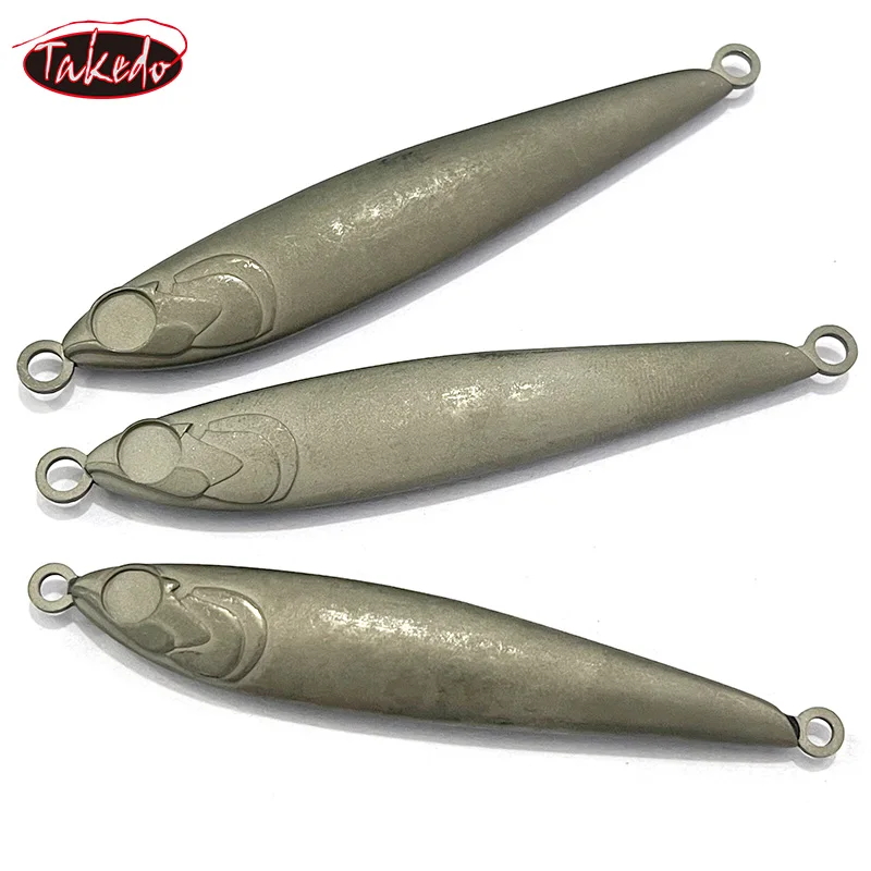 TAKEDO 30G 40G 60G 80G 100G 120G Wolframowe przynęty wędkarskie Jigging Lures Blanks Niepomalowane przynęty Sztuczne przynęty na tuńczyk Bass