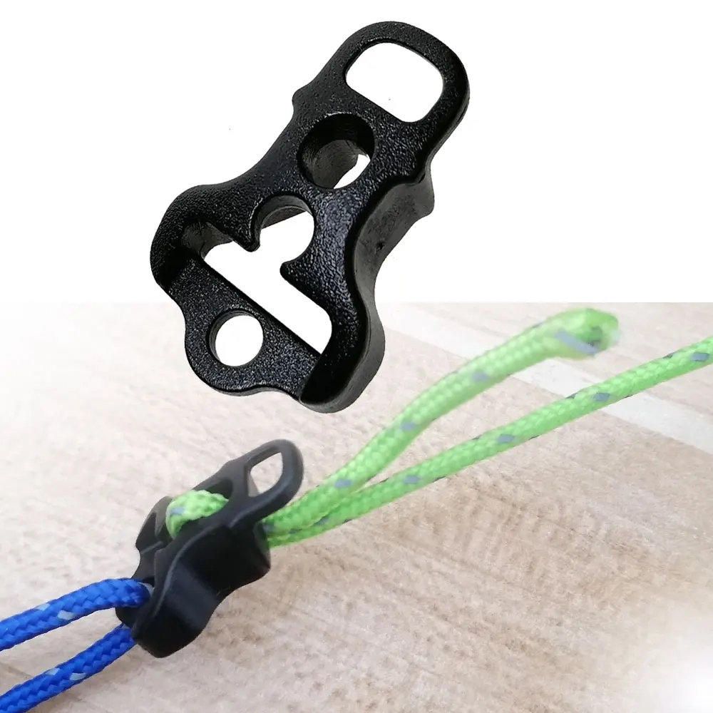 10Pcs 30Pcs Camping Tent Lock Cord Rope Fastener Guy Line Tensioners Bent Runners