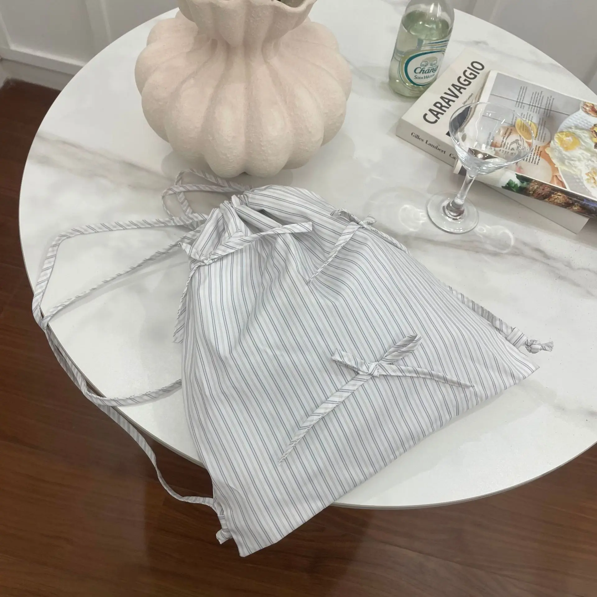 حقيبة ظهر بسيطة وعصرية ومتعددة الاستخدامات مع ربطة عنق وسعة كبيرة #6