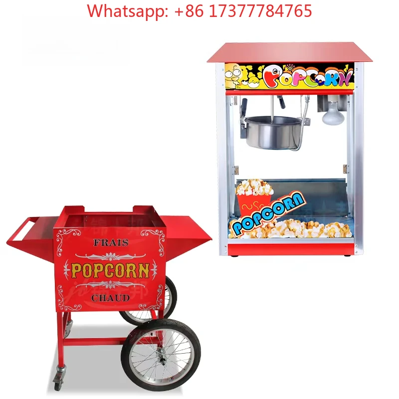 Commercial Red Electric Popcorn Maker, CE Approved Leisure Equipment for Food Truck and Restaurant Use