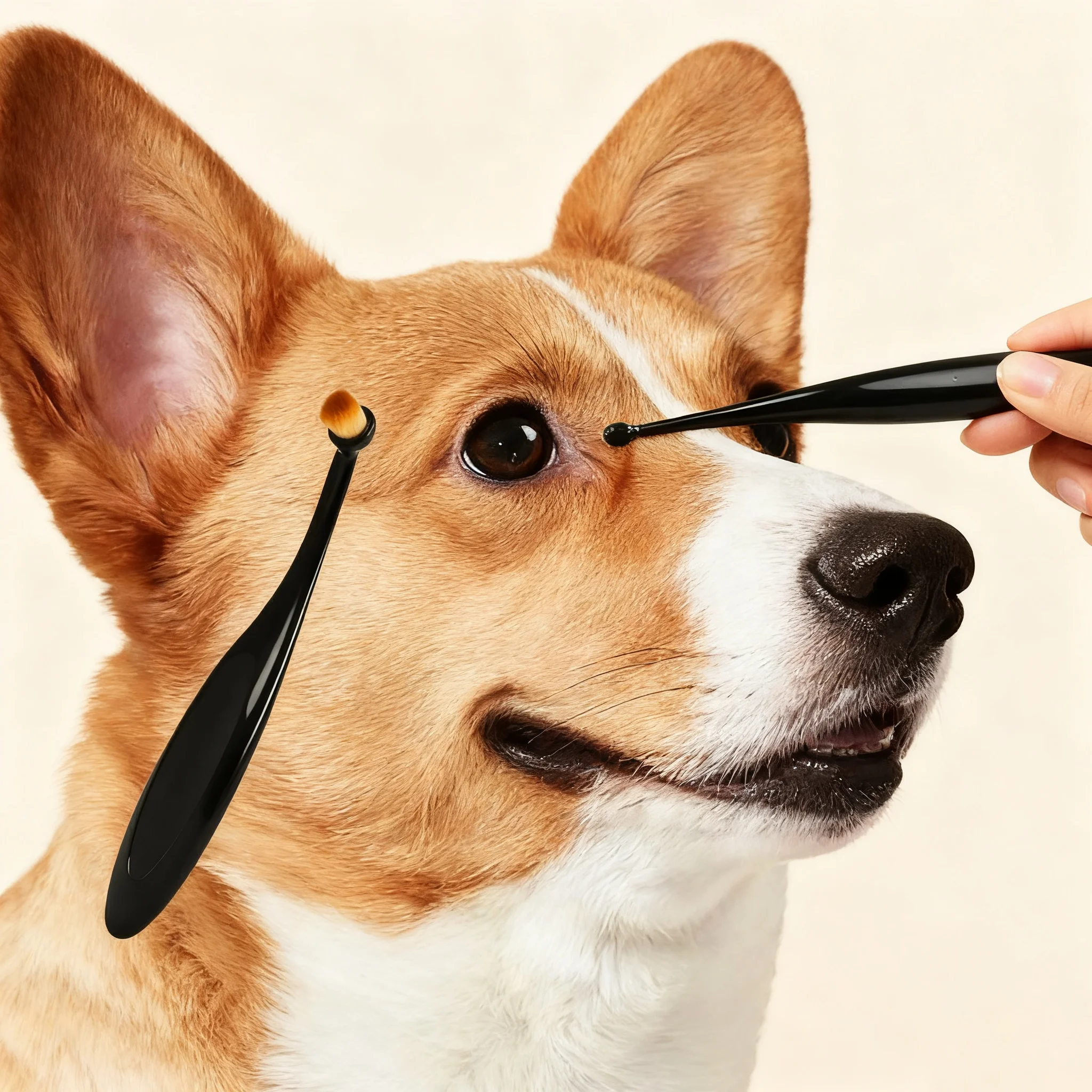 Pet Eye Comb for Dogs Tear Stain Remover Brush - Small Cat Dog Eye Cleaning Tool to Remove Crust Mucus Pet Care Accessory