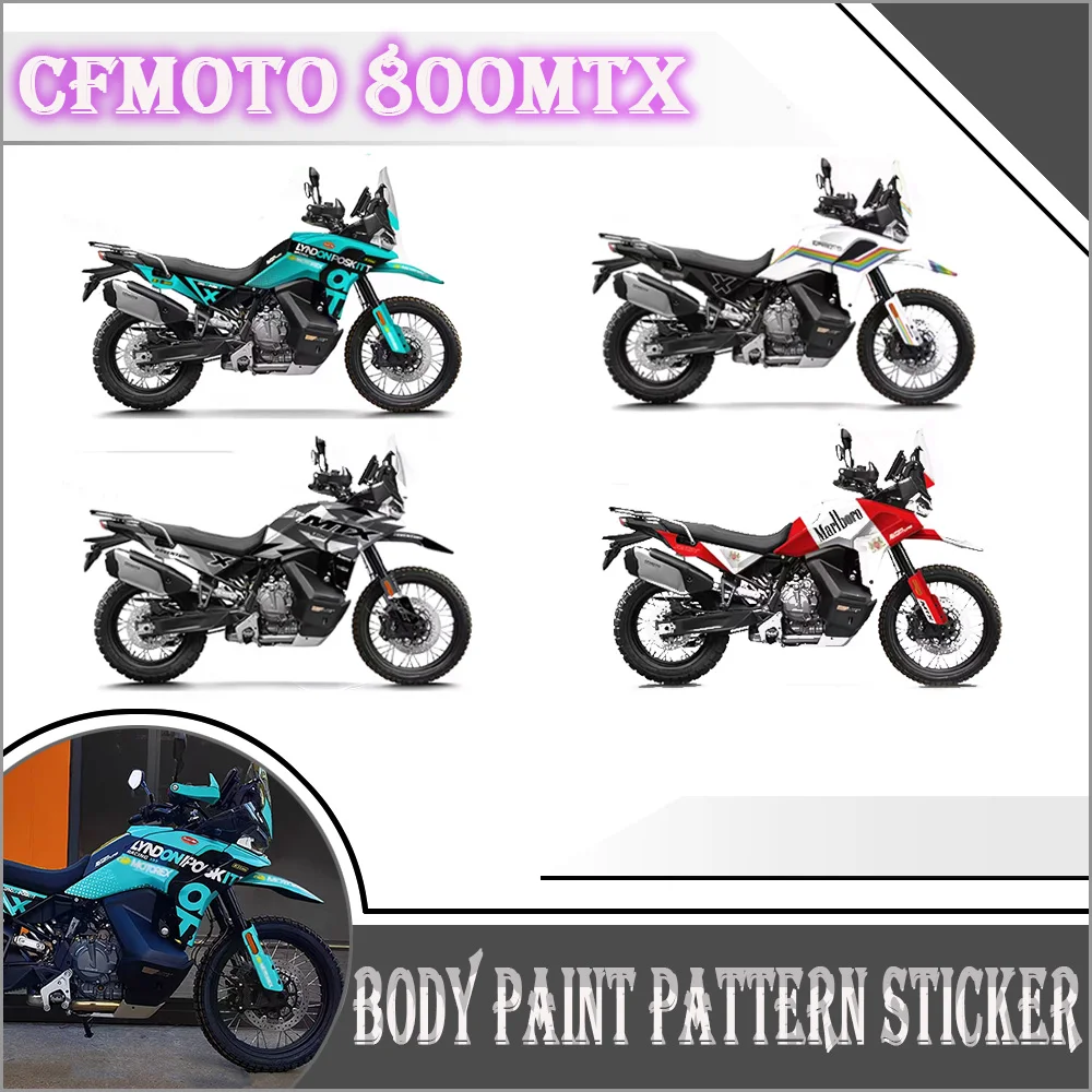 

Для нового мотоцикла CFMOTO 800 MTX 800 MTX, графический комплект, наклейки, наклейки CF 800MT-X, наклейка с рисунком краски для тела