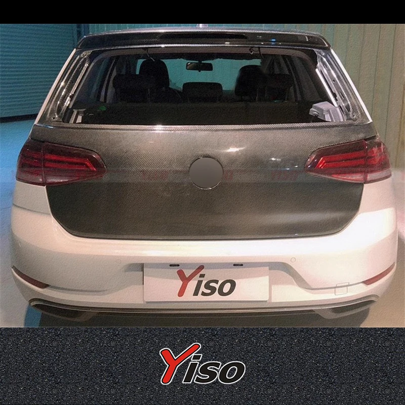 

Suitable for GOLF 7 R GTI Rline Modified encirclement Aerodynamic kit Carbon fiber rear cover Rear door carbon fiber tail cover