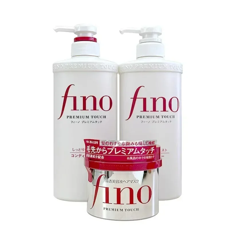 Japanese Fino Shampoo Conditioner 550ml Oil-controlled Flush and Soft Improve Frizz-damaged Hair Mask