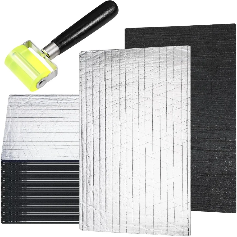 

31 Pcs 196 Mil Car Sound Deadening Mat Sound Deadener Automotive Audio Noise Insulation Dampening Insulation Mat with