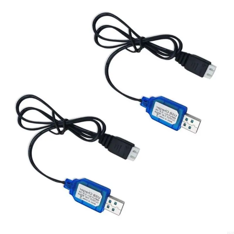 DXAB 7.4V USB Charging Cable with SM2.0 3P 4P XH 3P Plug Connectors for Vehicles and Overloads Protections