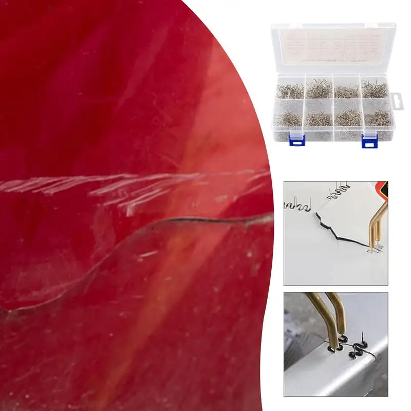Graffette per saldatura saldatura graffette a caldo antiruggine per riparazione auto crepe riparazione attrezzature per saldatura In scatola di immagazzinaggio divisa per SUV
