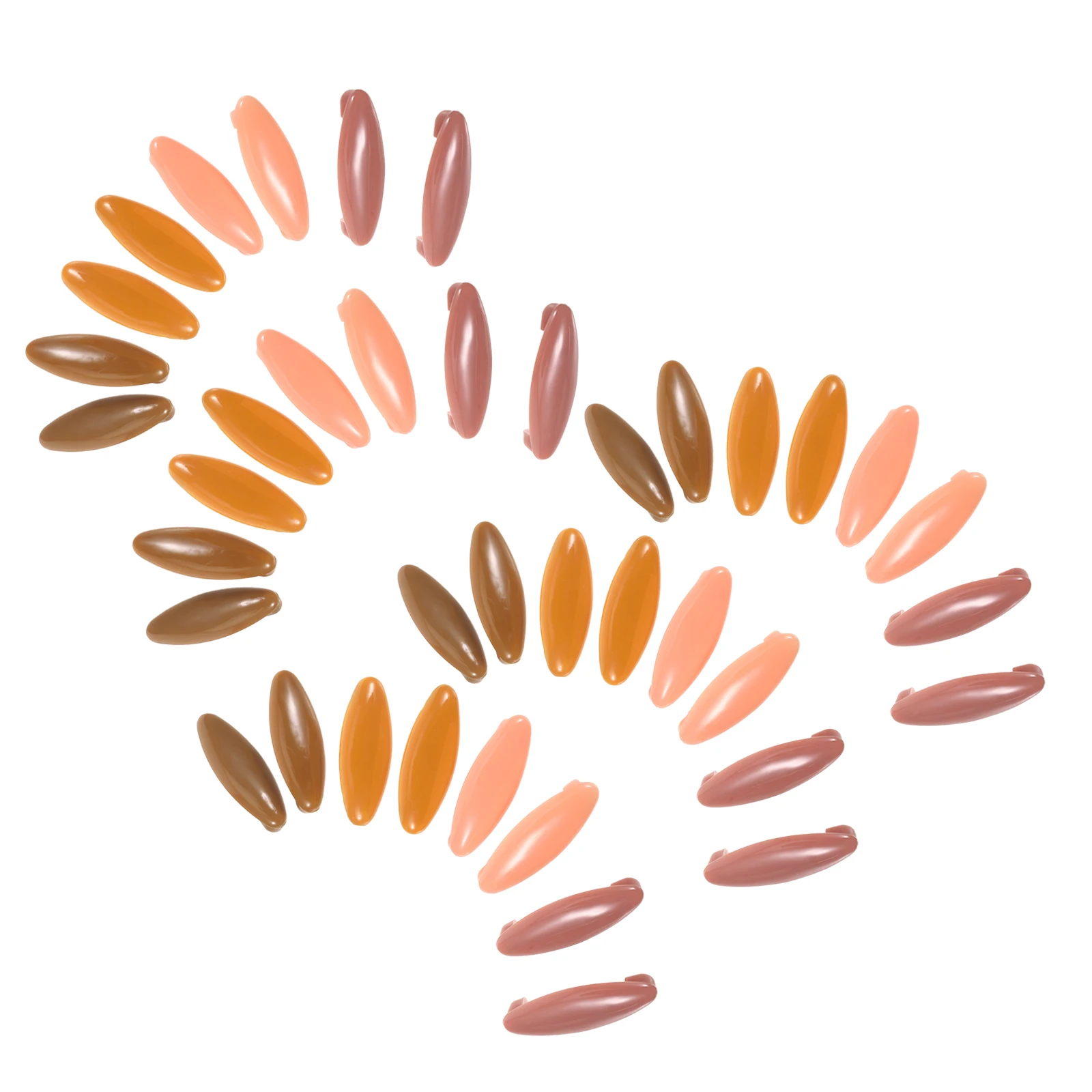 

40pcs Colorful Headscarf Clips Lightweight Scarf Brooch Pin For Hijab Shawl Sweater Hat Decoration Muslim Accessories Plastic