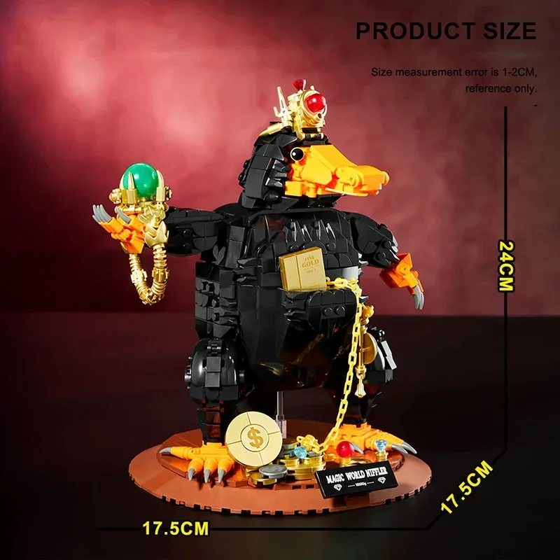 1148PCS Animal Niffler Building Block - Modello di topo da caccia al tesoro, regalo di film magico per bambini e collezionisti (assemblaggio fai da te)