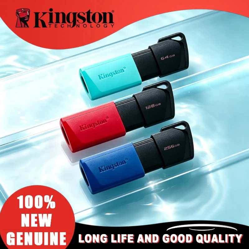 Kingston Mini Key Memory USB Flash Drive Pen Drive Flash Disk Original Usb Stick3.2 Drives USB 3.2 Gen 1 64GB 128GB 256GB for PC