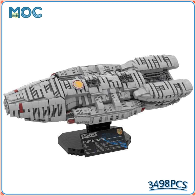 Bloques de construcción MOC para niños, juguete de ladrillos modulares para armar nave espacial Galactica UCS, ideal para regalo de Navidad, 3498 piezas